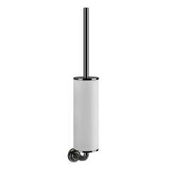 Gessi Venti20 white toilet brush holder in sintered stone 65419