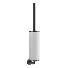 Gessi Venti20 white toilet brush holder in sintered stone 65419
