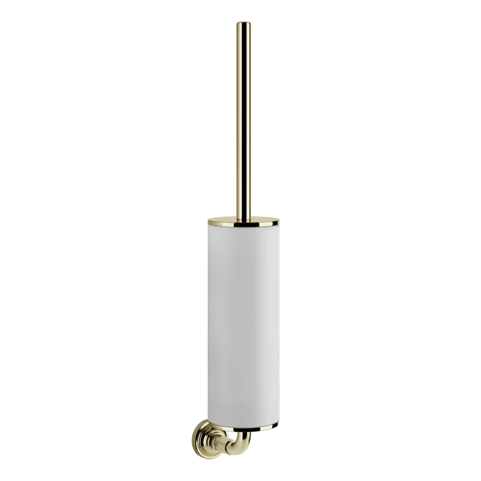 Gessi Venti20 white toilet brush holder in sintered stone 65419