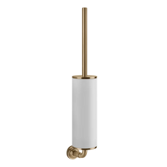Gessi Venti20 white toilet brush holder in sintered stone 65419