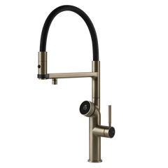 Gessi Vita rubinetto cucina multifunzione con doccetta 60722.149 finox brushed nickel