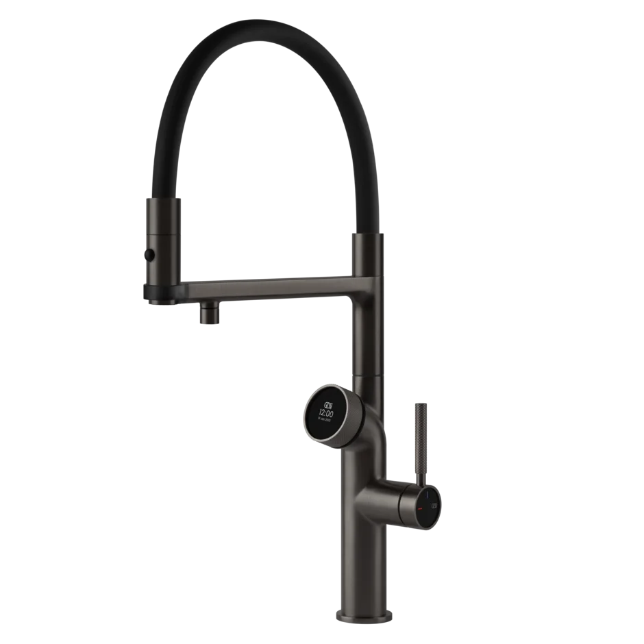 Gessi Vita rubinetto cucina multifunzione con doccetta 60722.707 black metal brushed