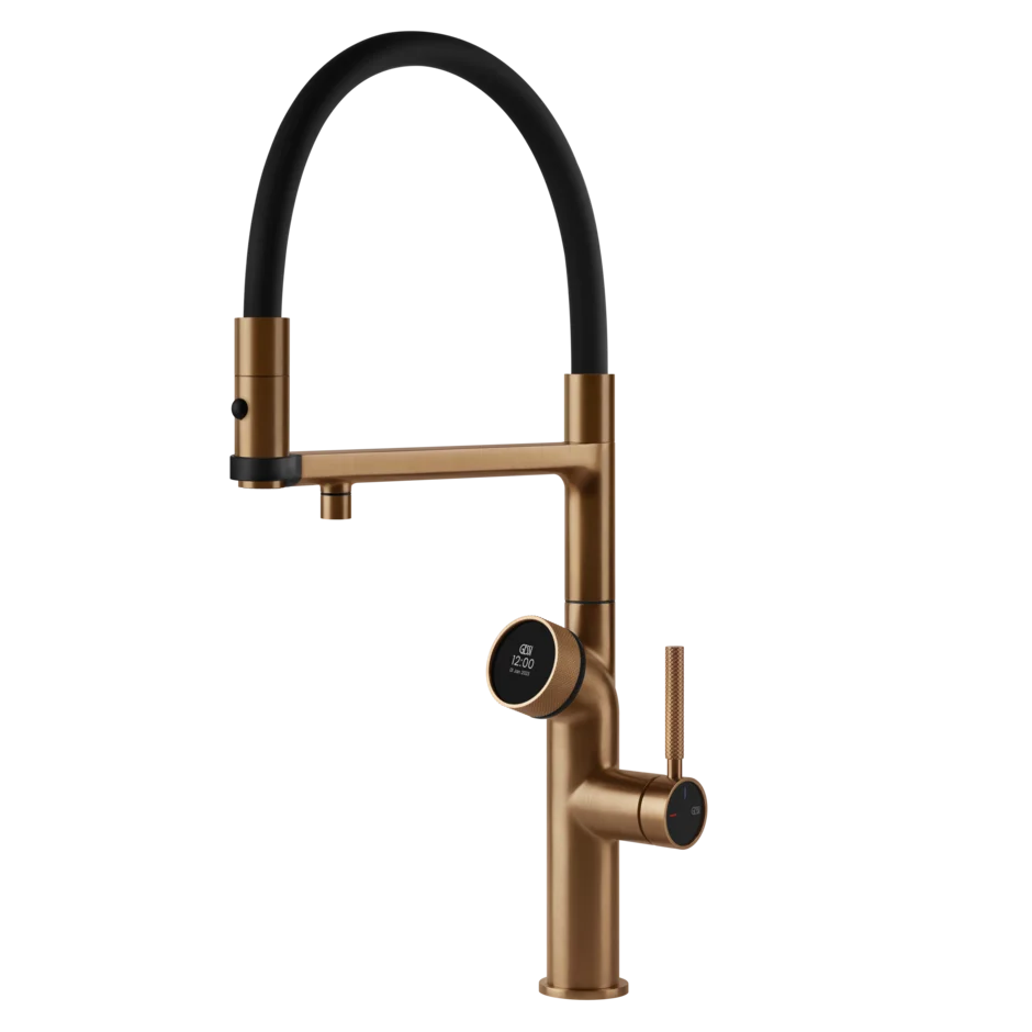 Gessi Vita rubinetto cucina multifunzione con doccetta 60722.726 warm bronze brushed pvd