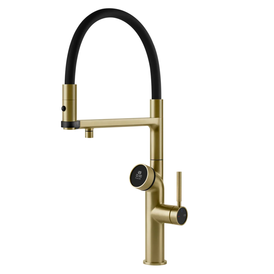 Gessi Vita rubinetto cucina multifunzione con doccetta 60722.727 brass brushed pvd