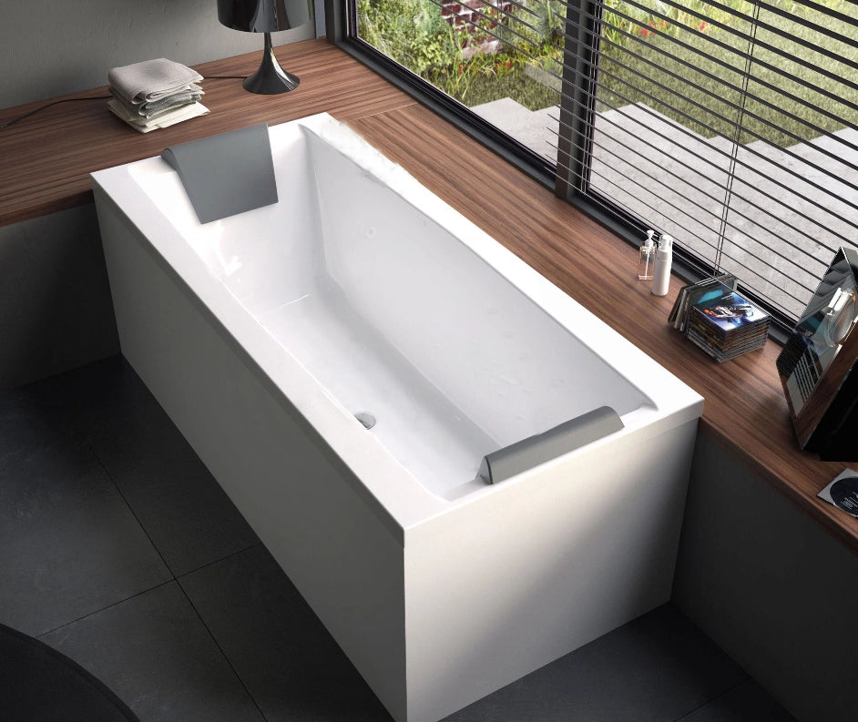 Glass Eden vasca da bagno 150x70 con 1 poggiatesta D2000D0