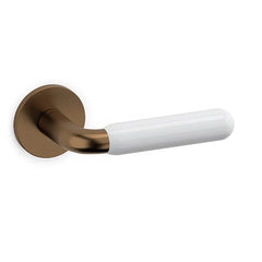 Olivari Alba maniglia porta M267RB8B-DD bronzo satinato+bianco