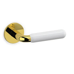 Olivari Alba maniglia porta M267RB8B-ZD oro lucido+bianco