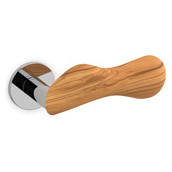 Olivari Chelsea Legno maniglia porta M232RB8B-cu cromo lucido+ulivo