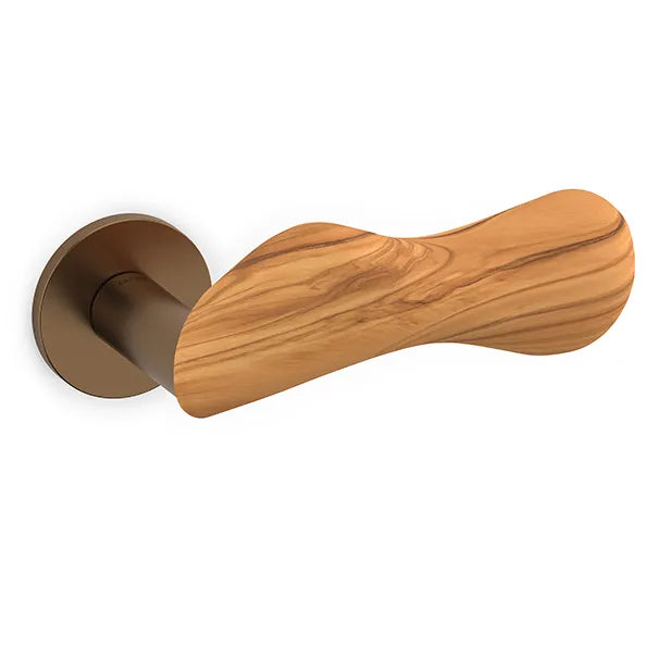 Olivari Chelsea Legno maniglia porta M232RB8B-du bronzo satinato+ulivo