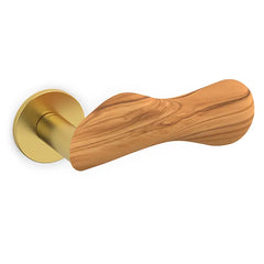 Olivari Chelsea Legno maniglia porta M232RB8B-tu oro satinato+ulivo