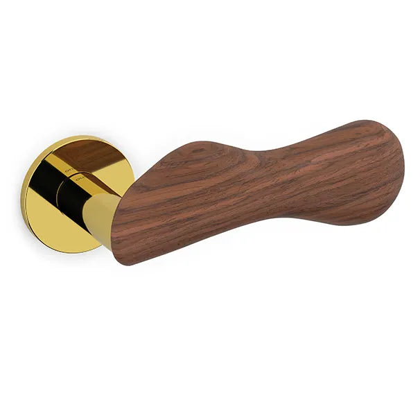 Olivari Chelsea Legno maniglia porta M232RB8B-zy oro lucido+noce