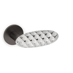 Olivari Crystal Royal maniglia porta M245RB8B-u6 antracite satnato+vetro
