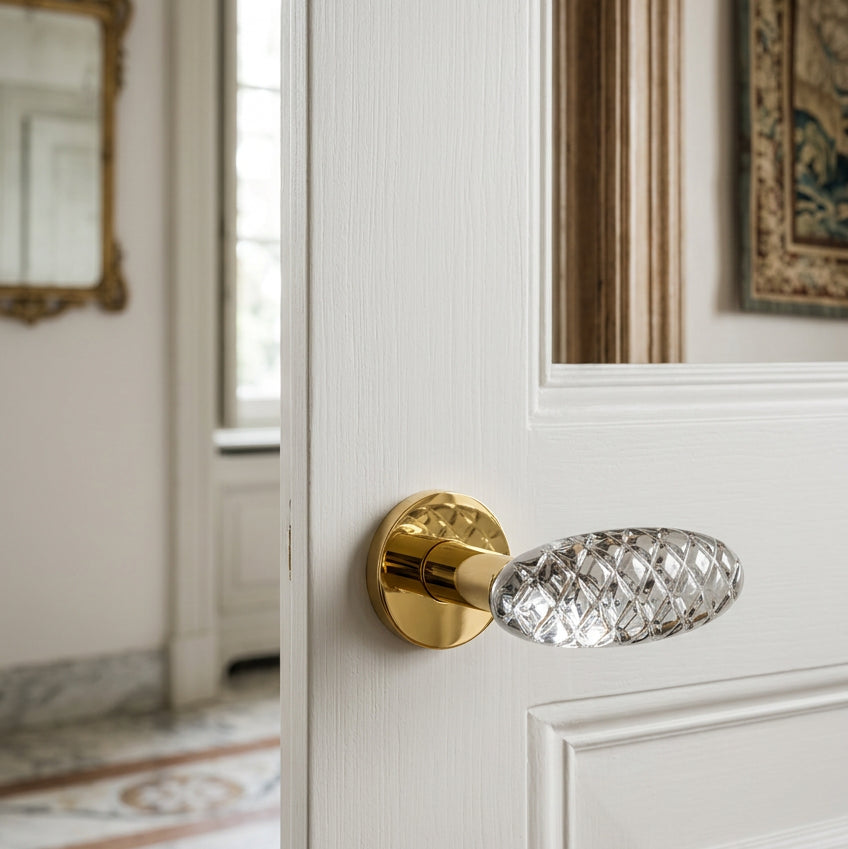 Olivari Crystal Royal maniglia porta M245RB8B-z6 ambientata