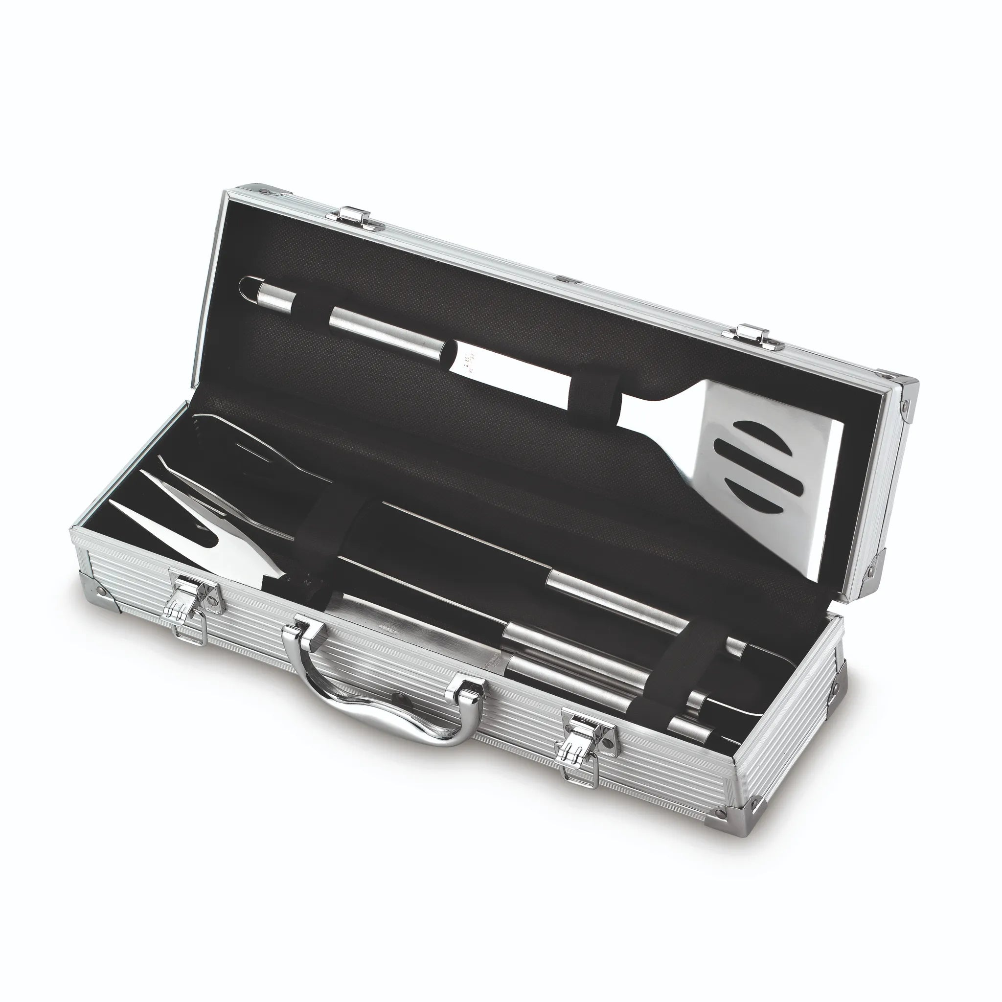 Ompagrill set valigetta in alluminio 3pezzi 03380