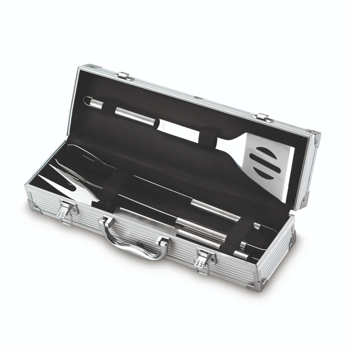 Ompagrill set valigetta in alluminio 3pezzi 03380
