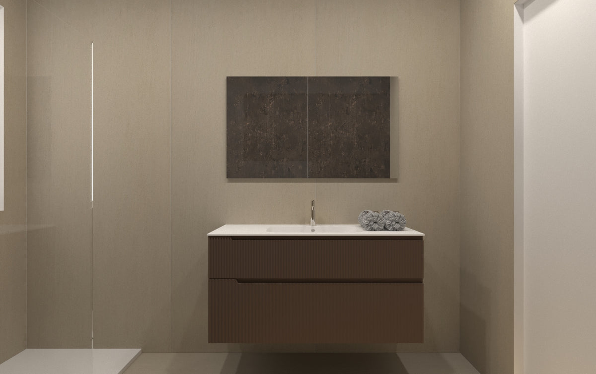 Puntotre Vertigo Evolution mobile lavabo 120x51cm con specchio e lampada