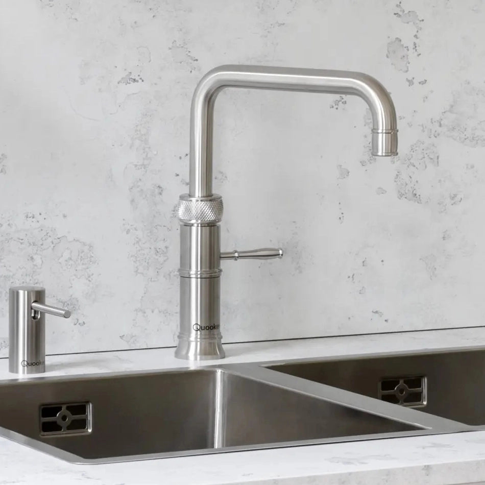 Quooker Classic Fusion Square rubinetto cucina multifunzione CFNSSST acciaio