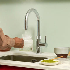 Quooker Flex Round rubinetto cucina multifunzione con doccetta estraibile FXRCHR cromo