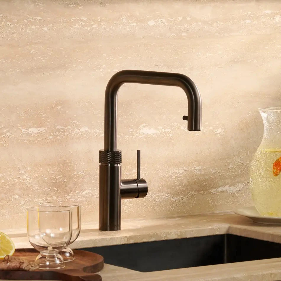Quooker Flex Square rubinetto cucina multifunzione con doccetta estraibile FXSGME gunmetal