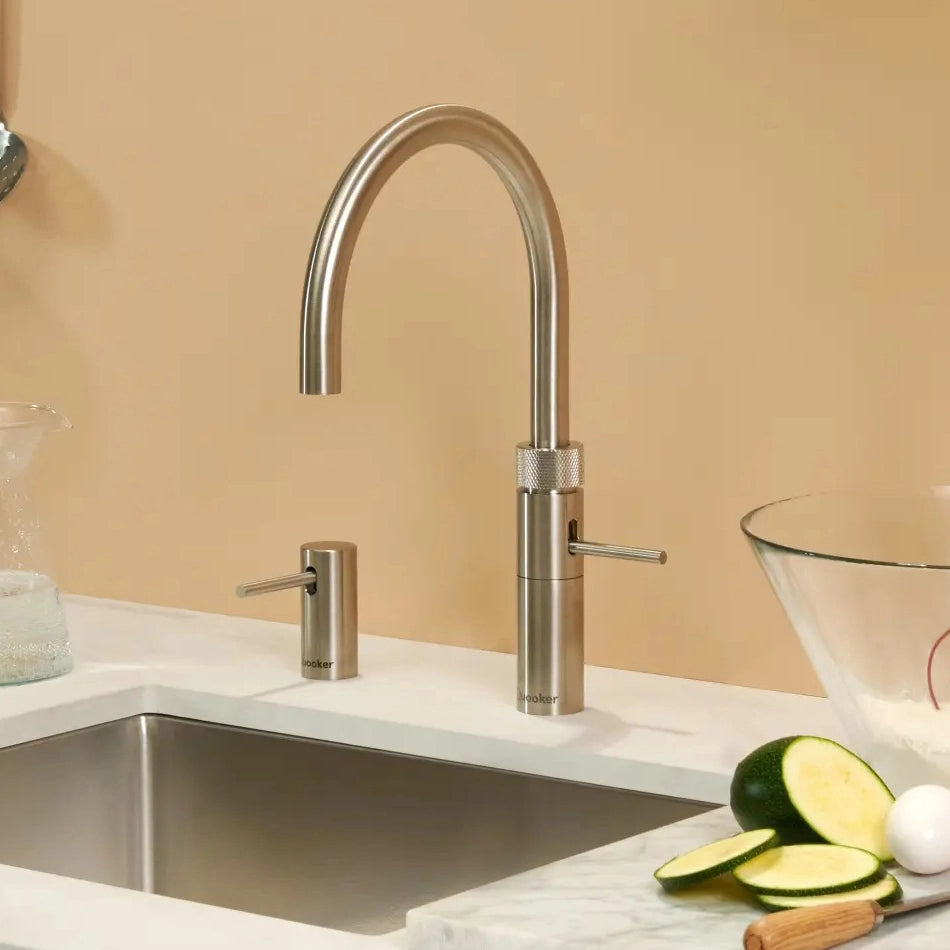 Quooker Fusion Round rubinetto cucina multifunzione FNRSST acciaio