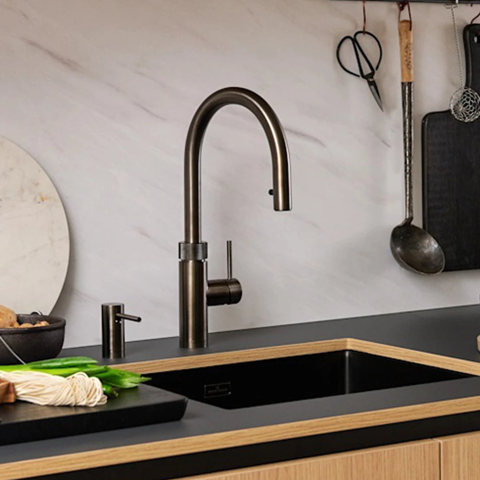 Quooker Fusion Round rubinetto cucina multifunzione FXRGME gunmetal