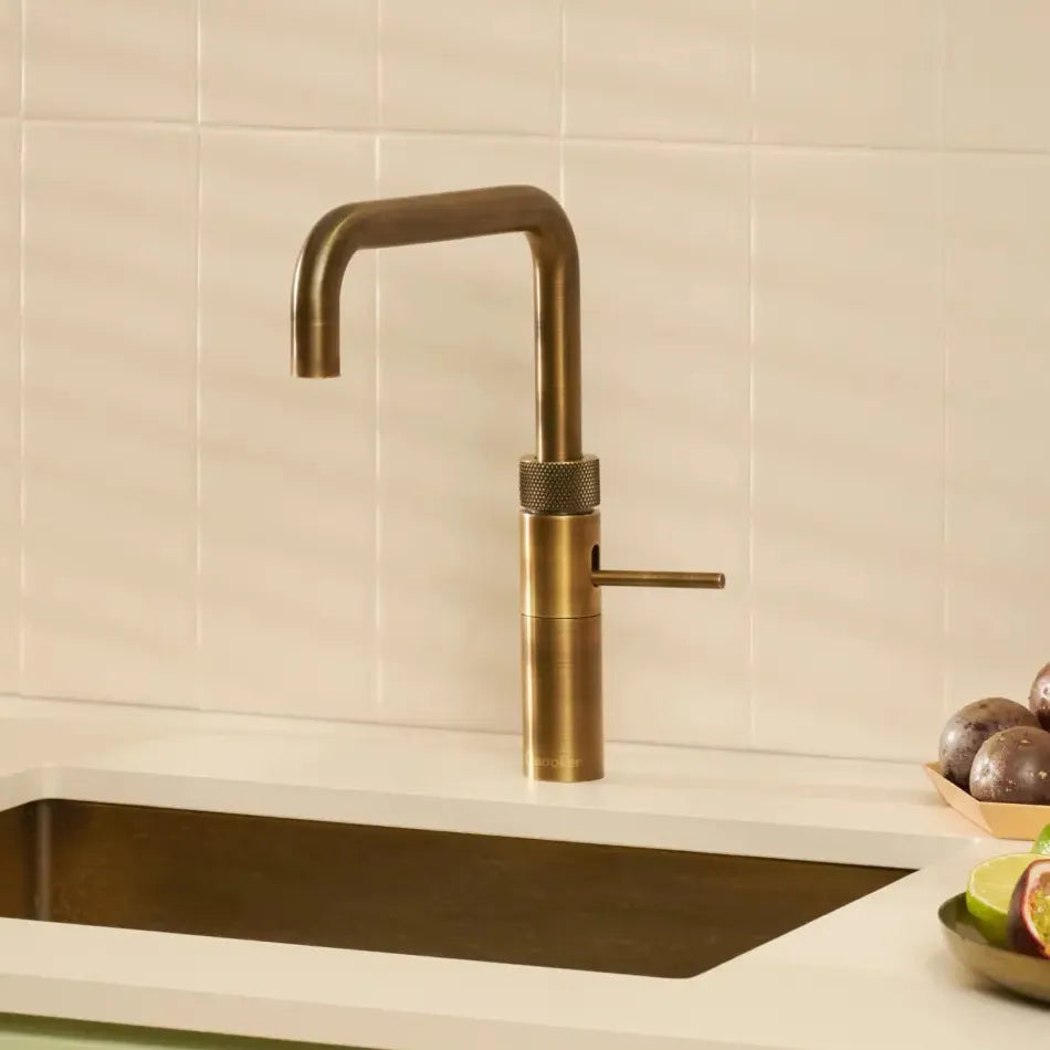 Quooker Fusion Square rubinetto cucina multifunzione FNSPTB ottone