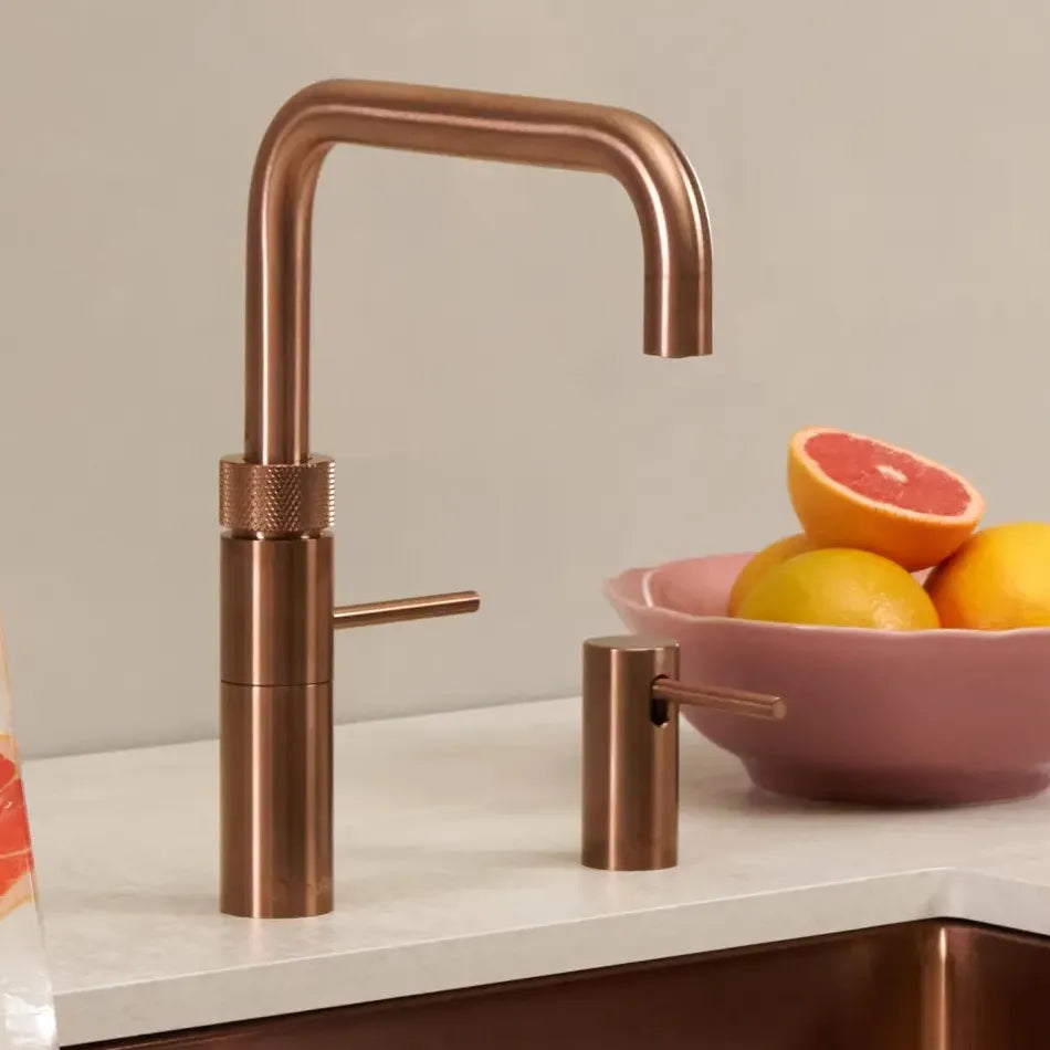 Quooker Fusion Square rubinetto cucina multifunzione FNSRCO rose copper