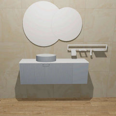 Salgar Biba mobile con lavabo da appoggio e specchio