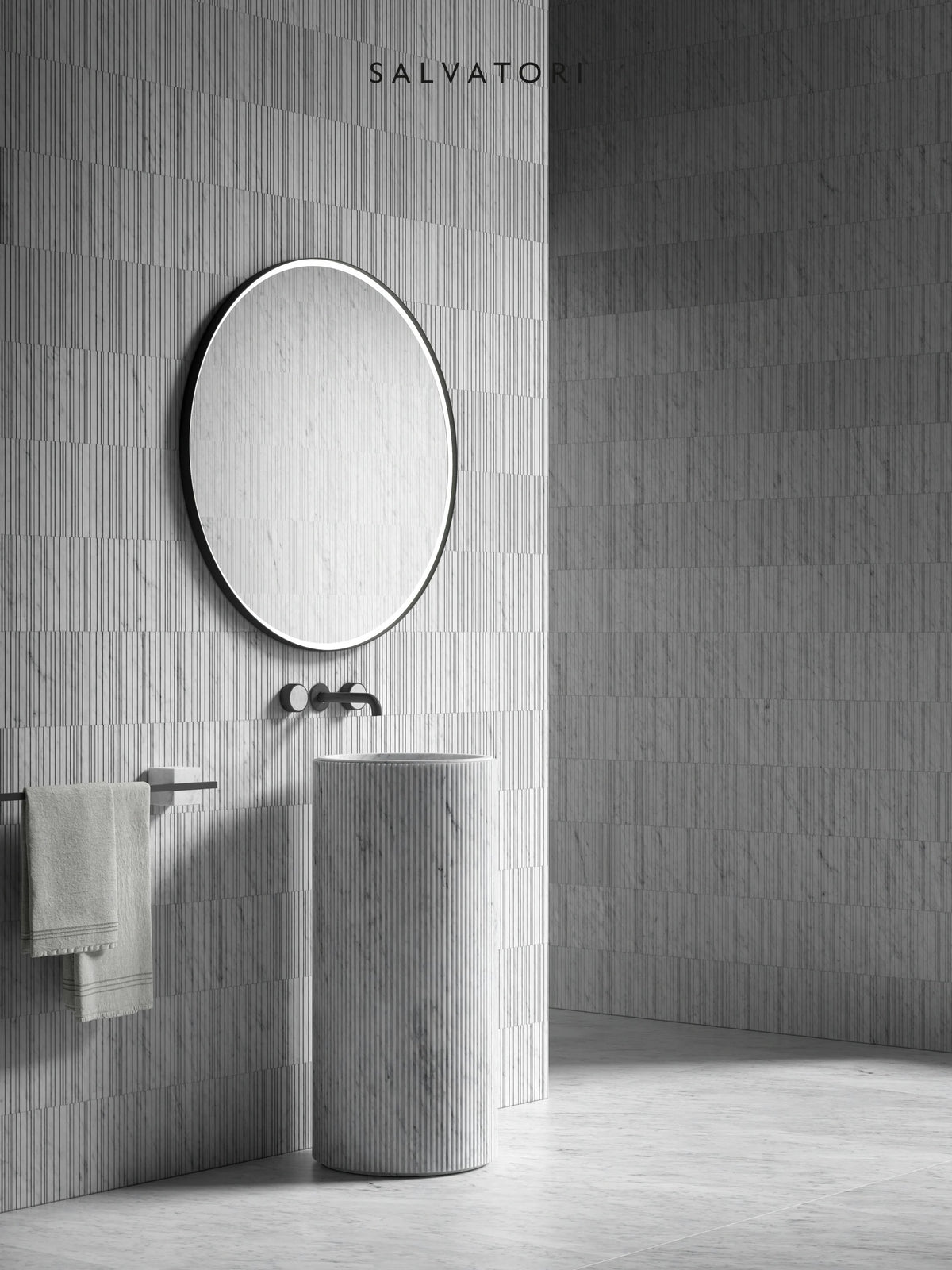 Salvatori Adda lavabo freestanding tondo ADDA