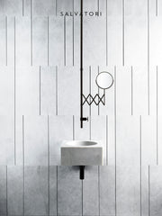 Salvatori Fontane Bianche lavabo da appoggio quadrato ALFEO