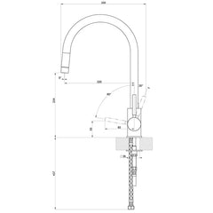 Gessi NEUTRON - miscelatore lavello finitura cromo - 17120 031