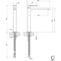 Vema Timea V16070 Mitigeur de bidet chromé