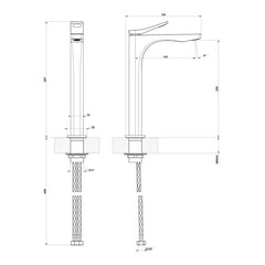 Vema Timea V16070 Mitigeur de bidet chromé