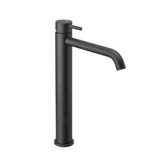 Vema Maira rubinetto lavabo alto con scarico nero opaco V27020