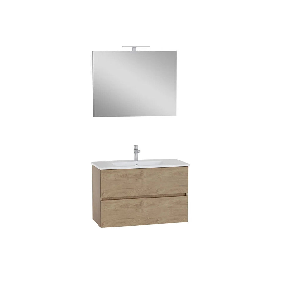 VitrA Mia Plus R mobile lavabo da 100cm con specchio e faretto 69755