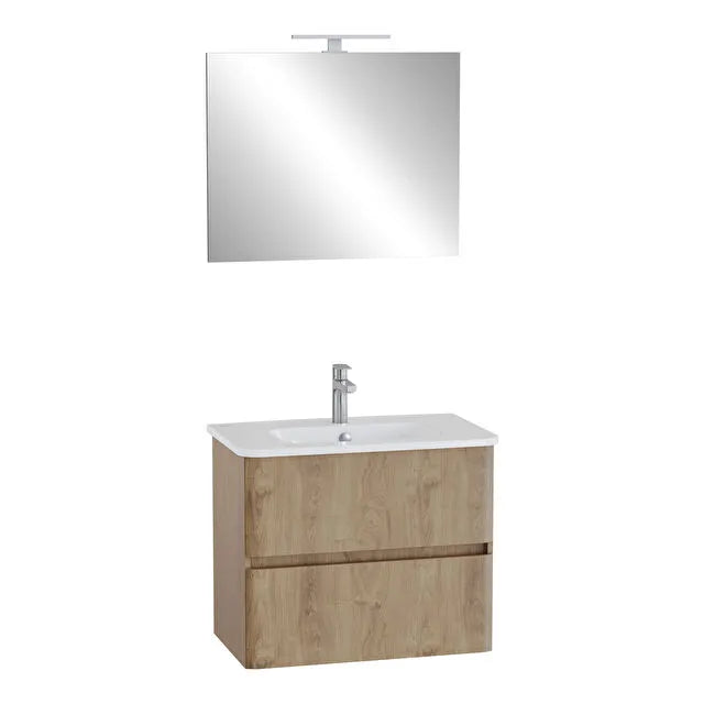 VitrA Mia Plus R mobile lavabo da 80cm con specchio e faretto 69827