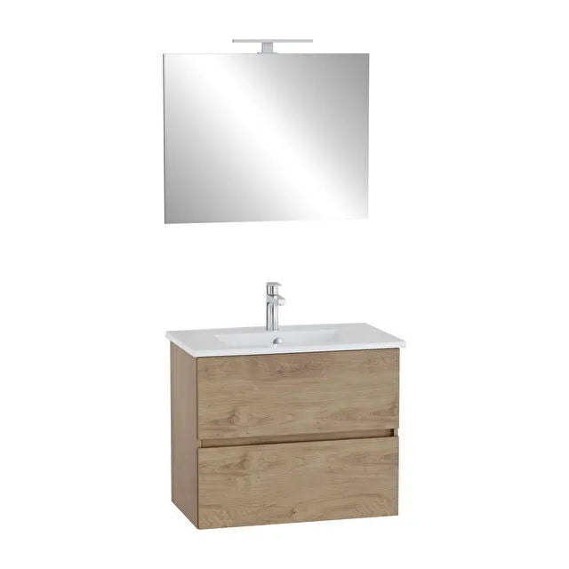 VitrA Mia Plus S mobile lavabo da 80cm con specchio e faretto 69749