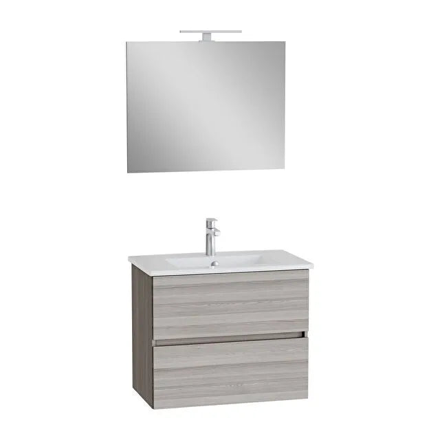 VitrA Mia Plus S mobile lavabo da 80cm con specchio e faretto 69801