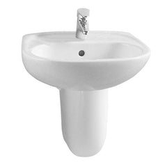 Normus VitrA white overflow washbasin