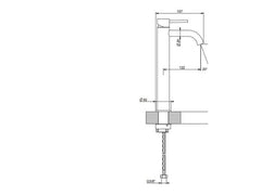 Gessi 316 Flessa rubinetto lavabo monocomando 54009