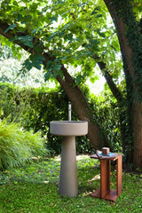 Agape Bjhon 1 outdoor pedestal washbasin floor drain ACER1081EF