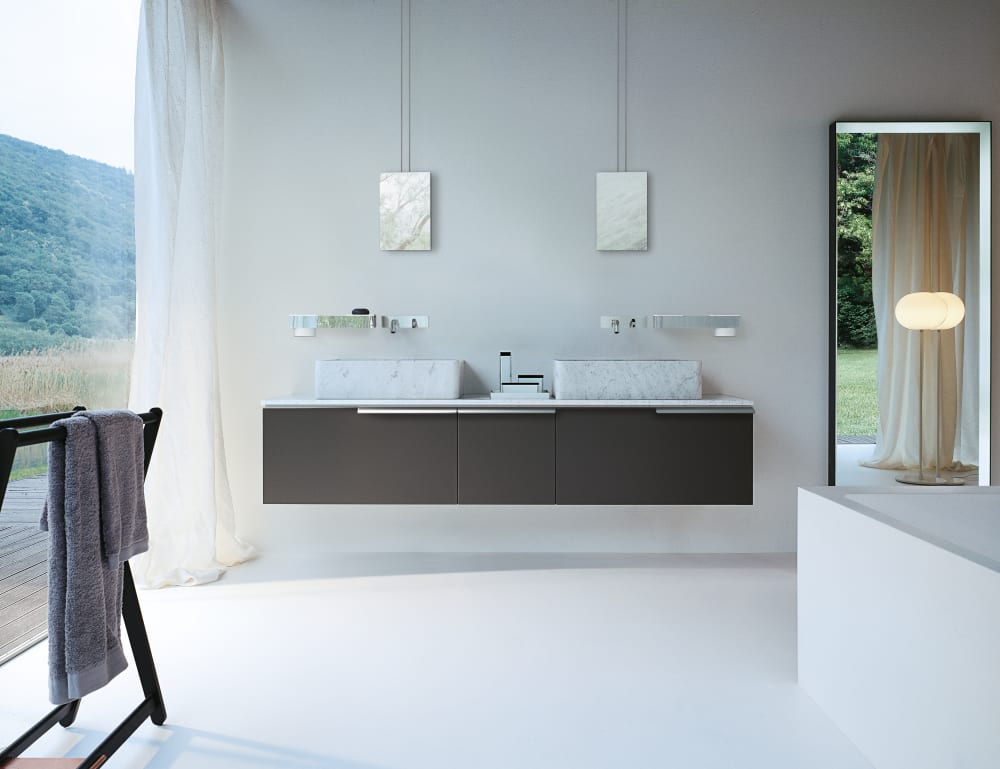 Agape Carrara lavabo da appoggio in marmo ACER0721P