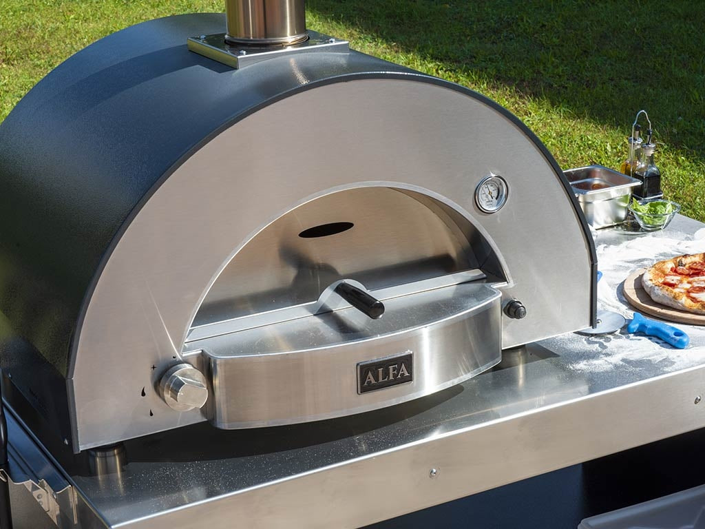 Alfa Classic Wood Oven 2 Pizzas Slate Gray FXCL-2P-LGRA