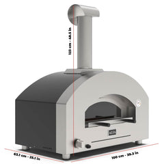 Alfa Forno a Gas Futuro 2 Pizze FXFT-2P-GSB