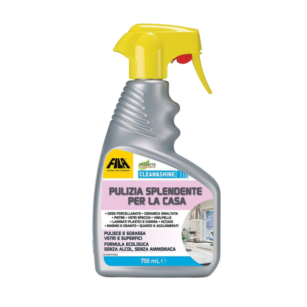 Fila CLEAN&amp;SHINE home multi-surface cleaner spray 750ml