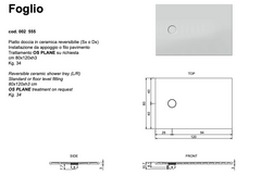 Sheet shower tray 80x120