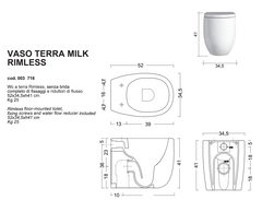 Lait de toilette sans rebord NIC