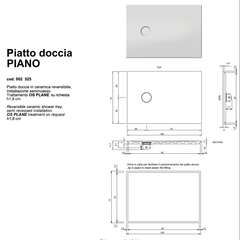 Piatto Doccia Piano 70x100
