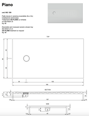 Receveur de douche plat 90x160 