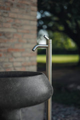 Agape Bjhon 2 lavabo su colonna scarico a parete ACER1082M